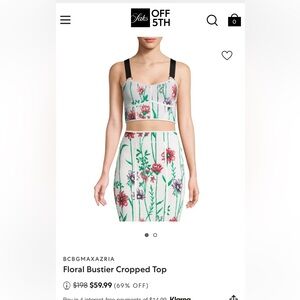 BCBGMaxAzria Multicolor Embroidered Top